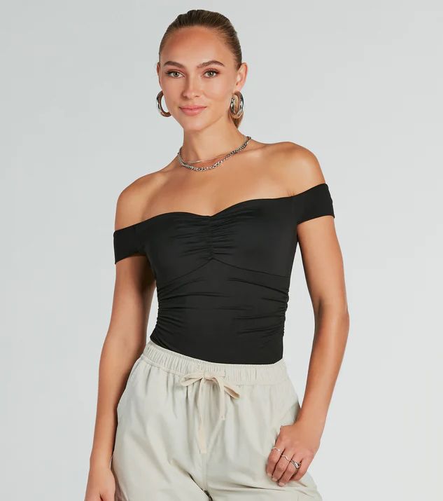 Ready To Go Off-The-Shoulder Bodysuit | Windsor Stores