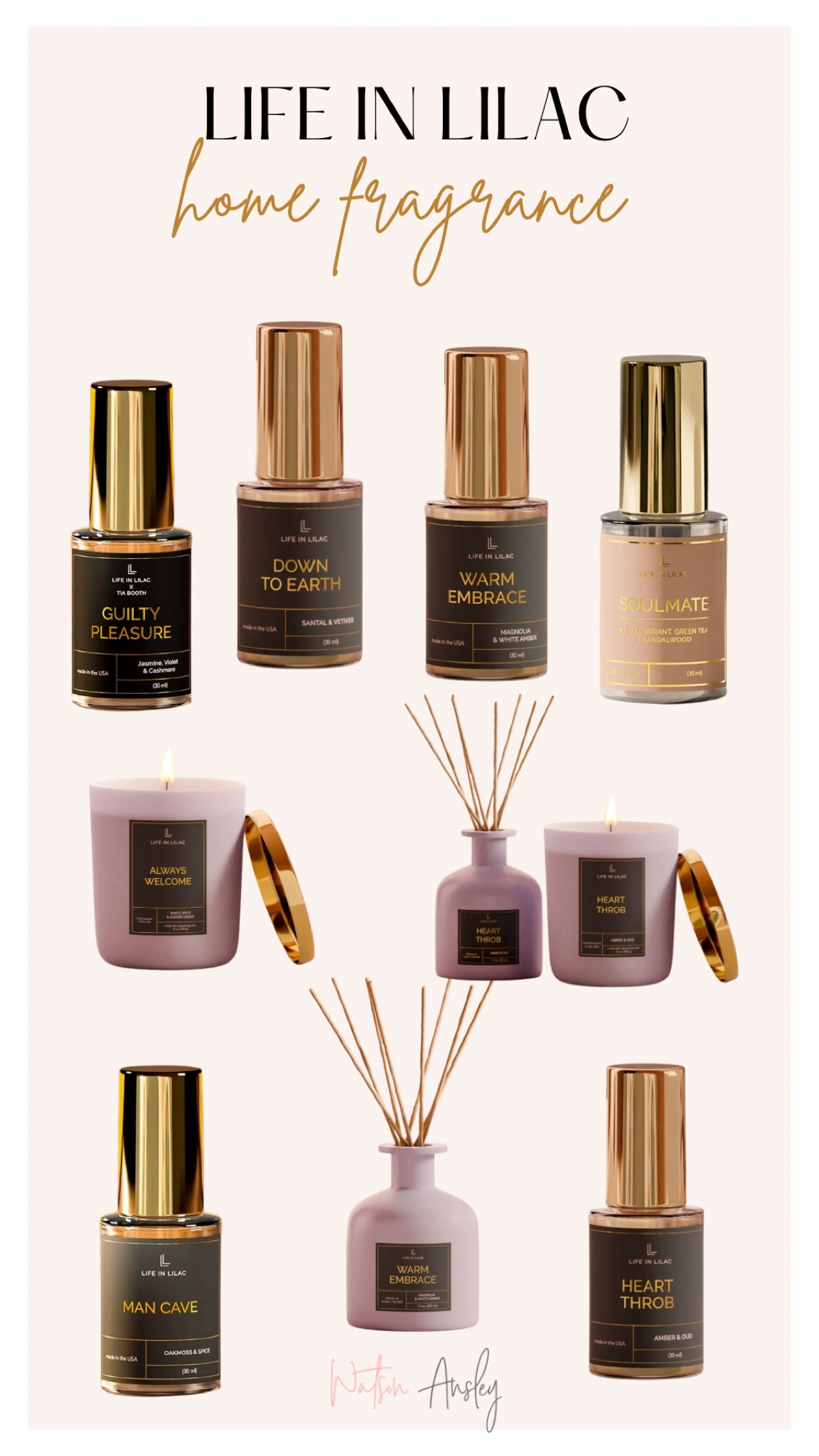 Shop these amazing home fragrances from Life n Lilac below! 

My faves are Warm Embrace, Guilty Pleasure, and Heart Throb!

Click below to shop!


#LTKSeasonal #LTKhome #LTKfindsunder50