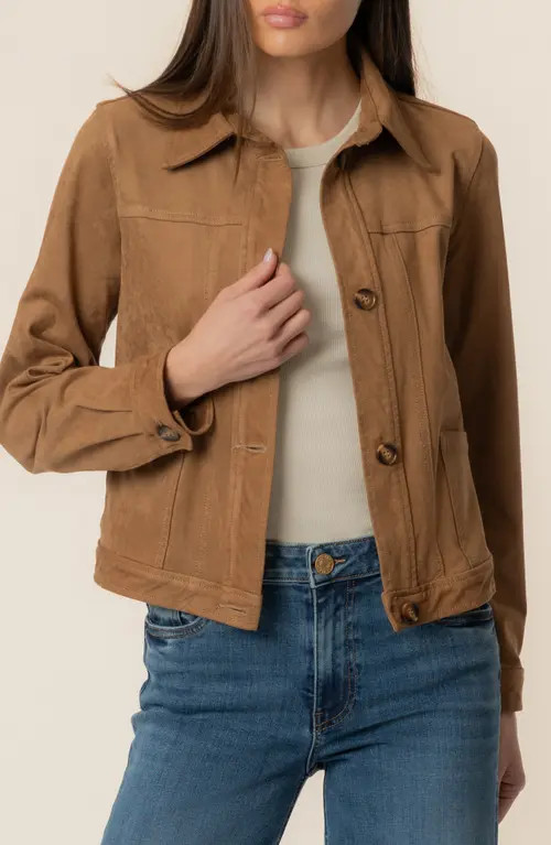 KUT from the Kloth Matilda Trucker Jacket in Whiskey at Nordstrom, Size X-Large | Nordstrom