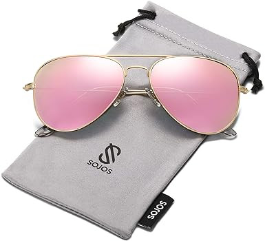 SOJOS Classic Aviator Polarized Sunglasses for Men Women Vintage Retro Style | Amazon (US)