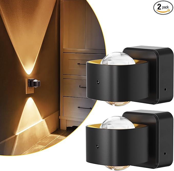 L LOHAS LED Night Light Projector, Night Lights Plug into Wall, Dusk to Dawn Sensor, 180°Rotatin... | Amazon (US)