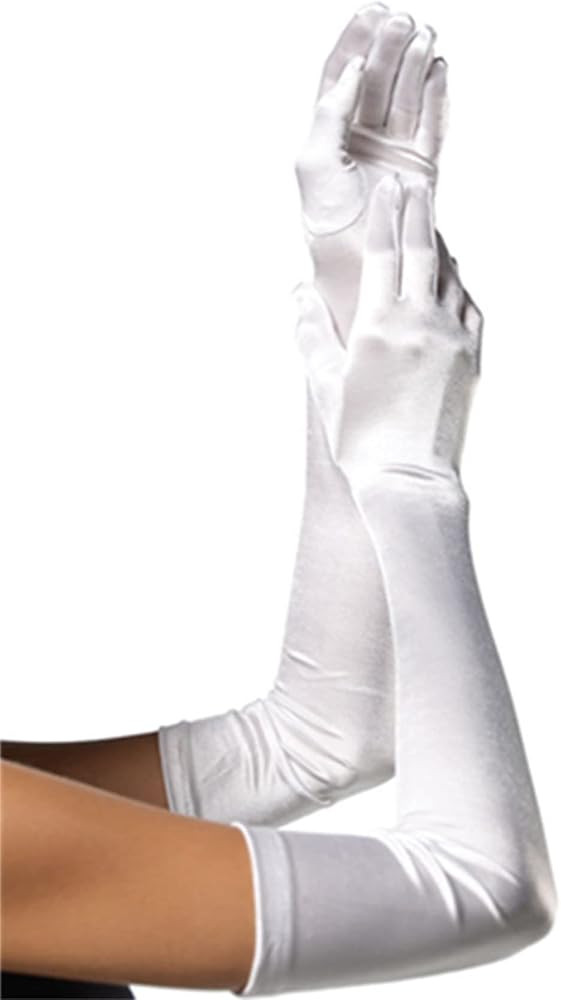 Women's Faux Leather Sexy Long Gloves Sexy Wet Look Latex Elbow Length Long Gloves | Amazon (US)