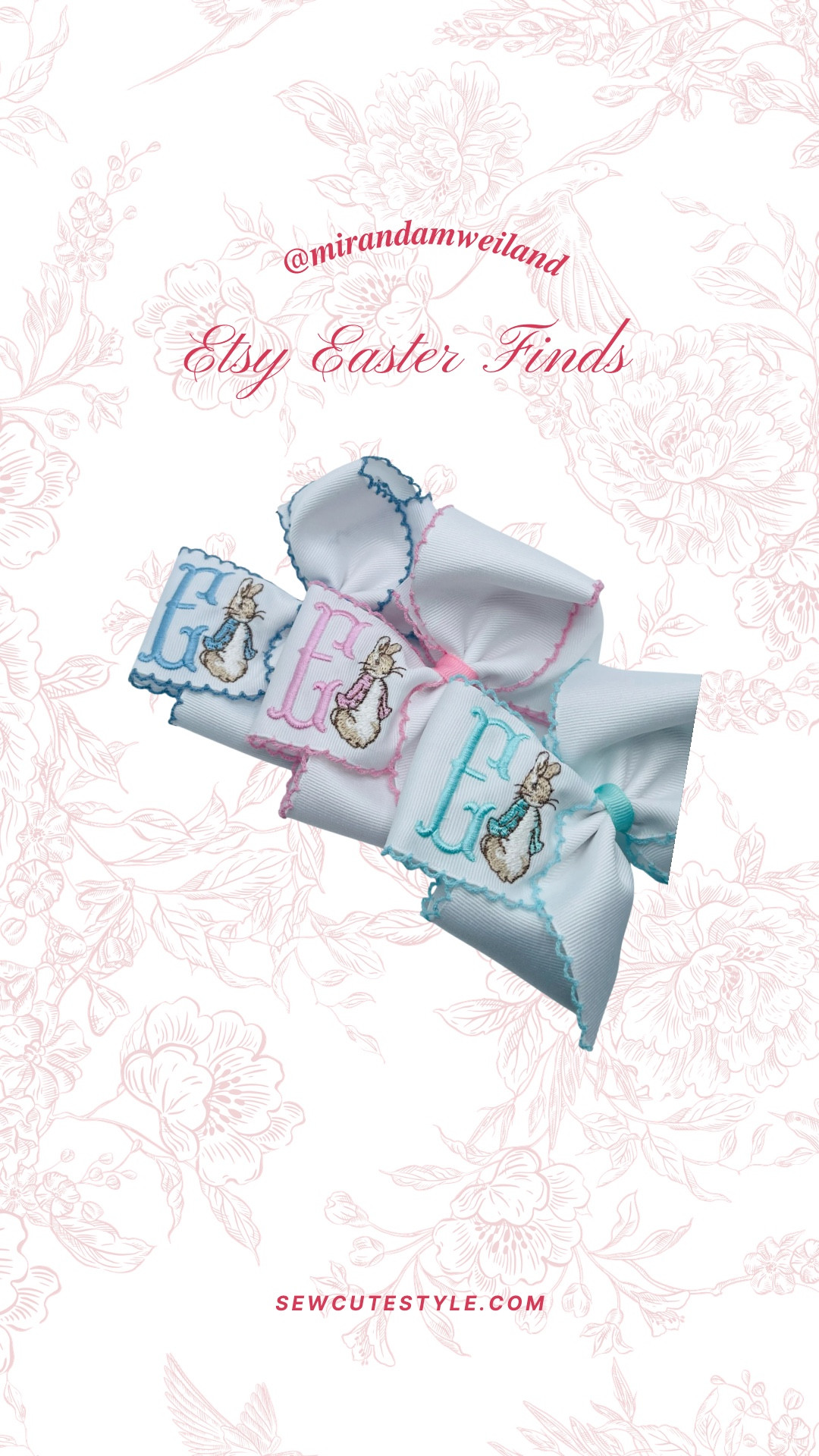 Easter hair bows for girls! Love these custom embroidered hair bows. Would be a great non candy Easter basket gift. 

baby girl Easter basket / baby girl Easter basket ideas / baby girl Easter basket stuffers / first Easter basket baby girl / Easter basket ideas for baby/ baby Easter basket filler/ baby safe Easter basket toys

#LTKKids #LTKBaby