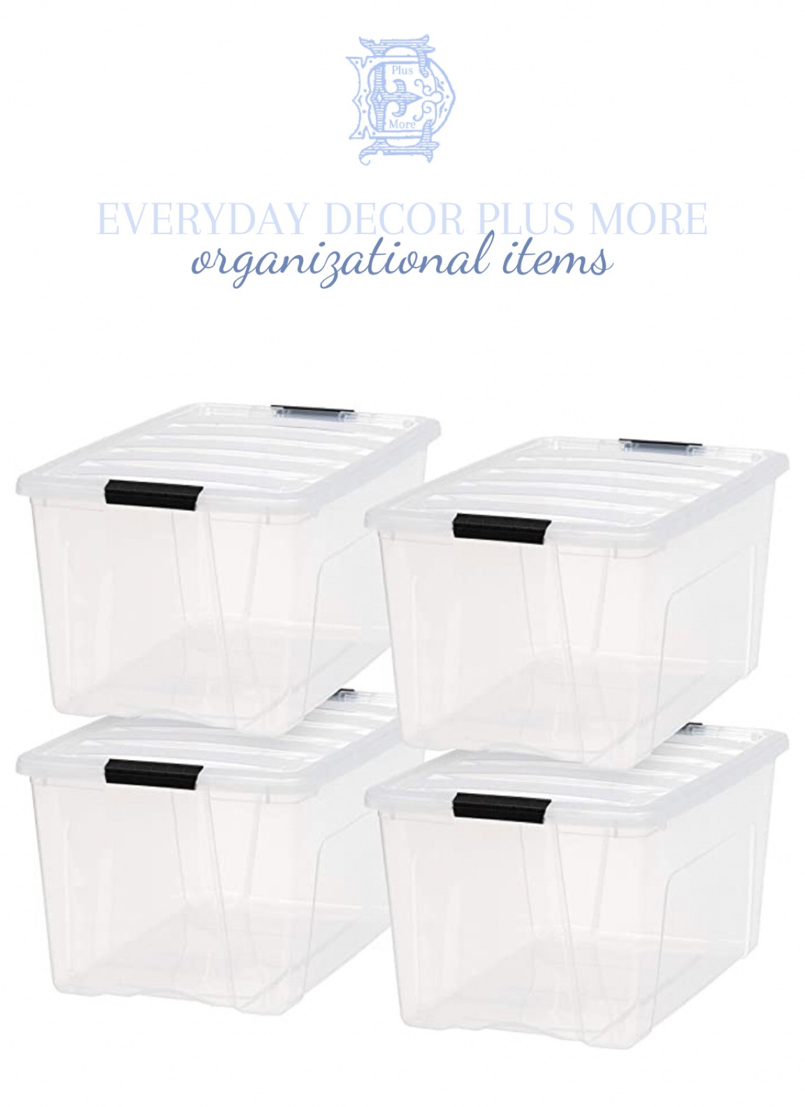 New year organization! Organizers. Large bins with lids. Affordable organization. 

#LTKSeasonal #LTKfamily #LTKhome