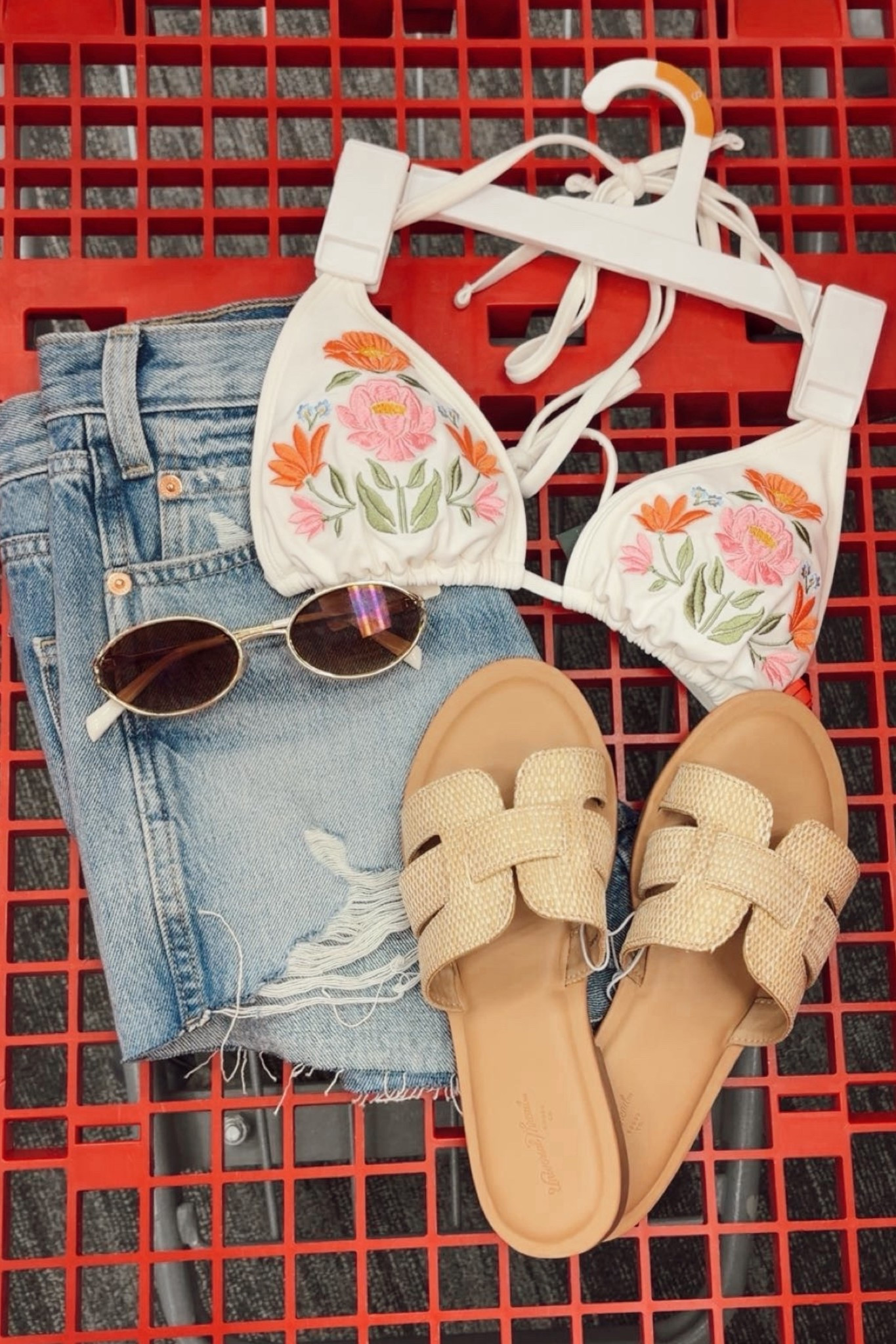 It’s basically going to be my summer uniform. Target has been killing it with swimwear this year. Grab your sizes now before they sell out or follow me and I’ll post when they go on sale!  I wear an XS in top and bottom but will sometimes size up top for more coverage. So many cute sandals and accessories…and you’ll get so many outfits from these shorts. 

#swimwear #bikini #sandals #jeanshorts #springsale #LTKTarget #TLKspring #targetsale 

 

 

#LTKdayinmylife #LTKootd #LTKSwim