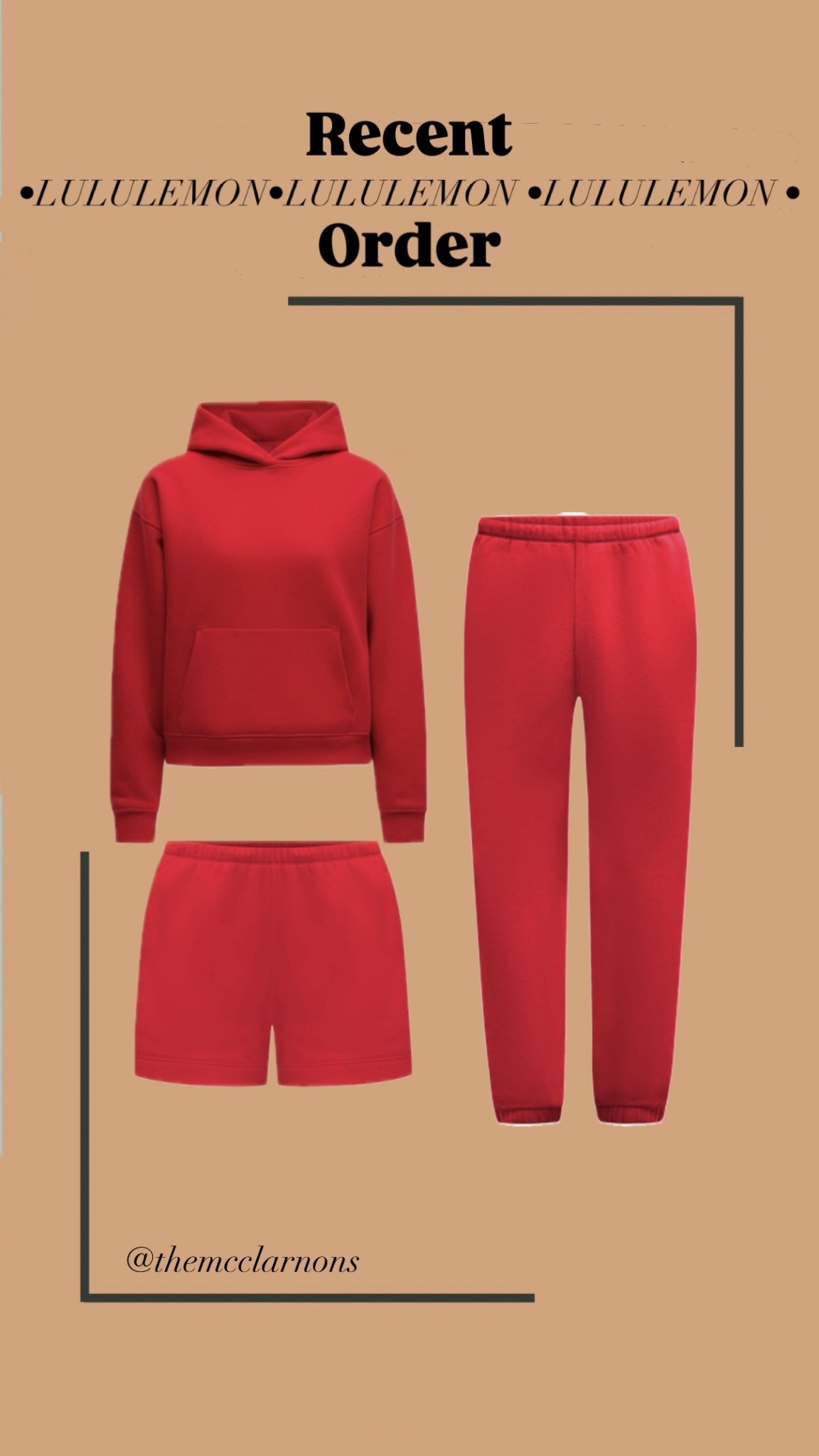 Easily transition to spring by adding shorts to your Lululemon athleisure look in the color of the moment, Oxford Red. 
.
| spring outfit | what I bought | athleisure | red outfit |

#LTKPetite #LTKActive #LTKOver40