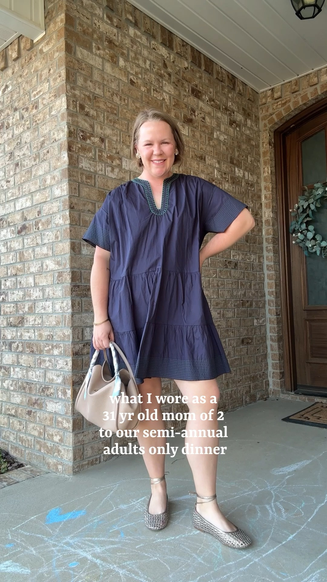Spring dresses, date night, date night iutfits // My dress is old from Tuckernuck but I linked some similar options! I wear an XXL  These shoes have been a favorite lately. The champagne color goes with everything and when I want to feel dressed up but don’t want to wear heels, I love them! 

#LTKMidsize #LTKootd #LTKmomlife