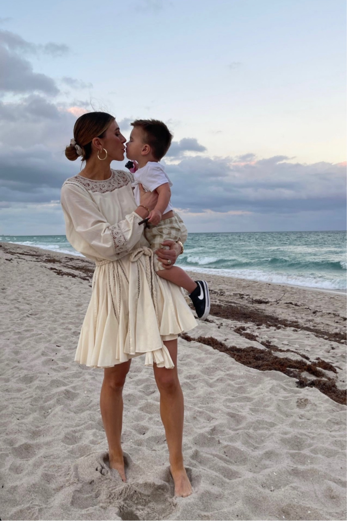 What I wore on our beach vacation in Florida. This dress is a splurge but such good quality and beautiful! Cream mini dress. Vacation style. Cella Jane  

#LTKstyletip #LTKtravel