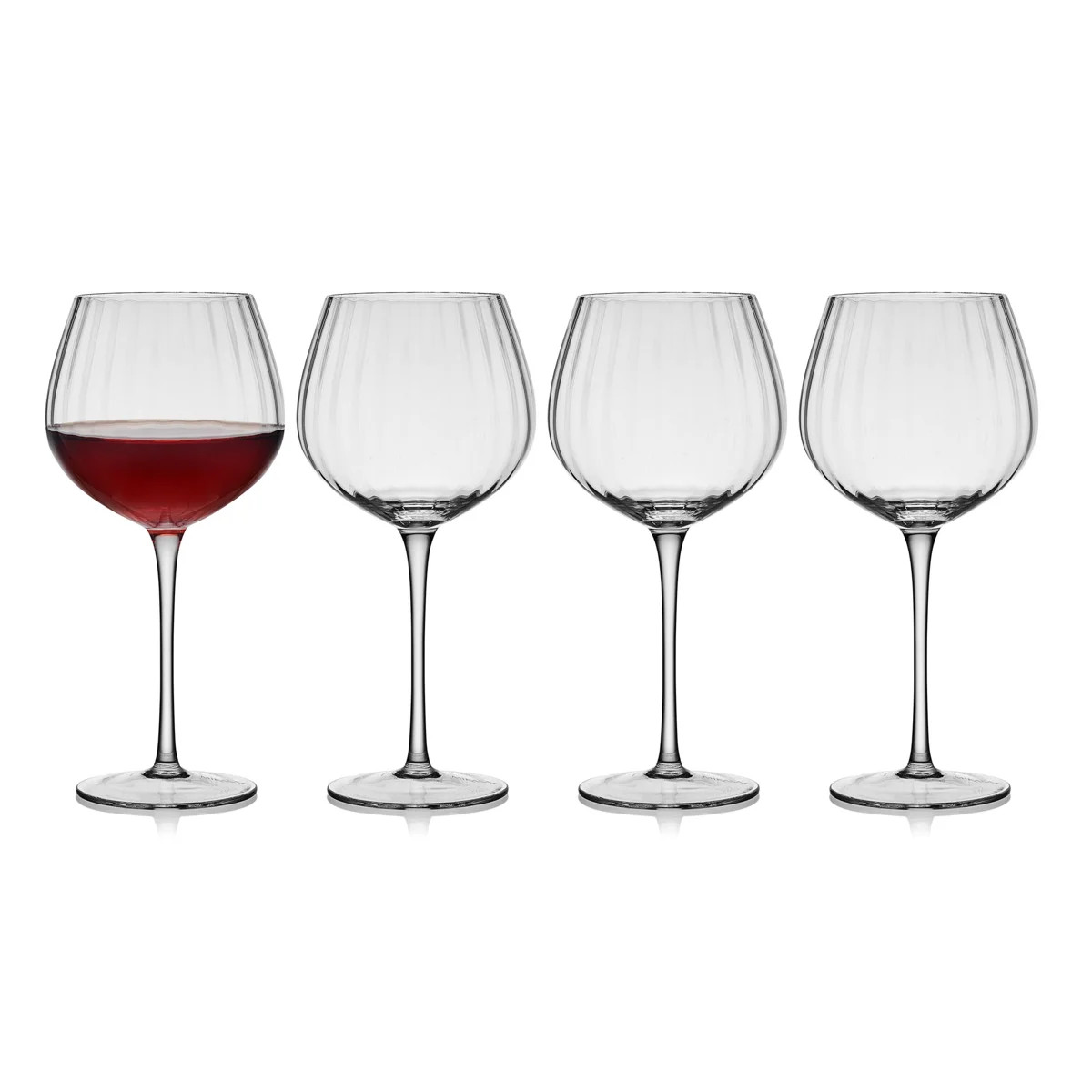Mikasa Optic 15-Oz White Wine Glasses, Set Of 4 in , 19 oz. | Wayfair North America