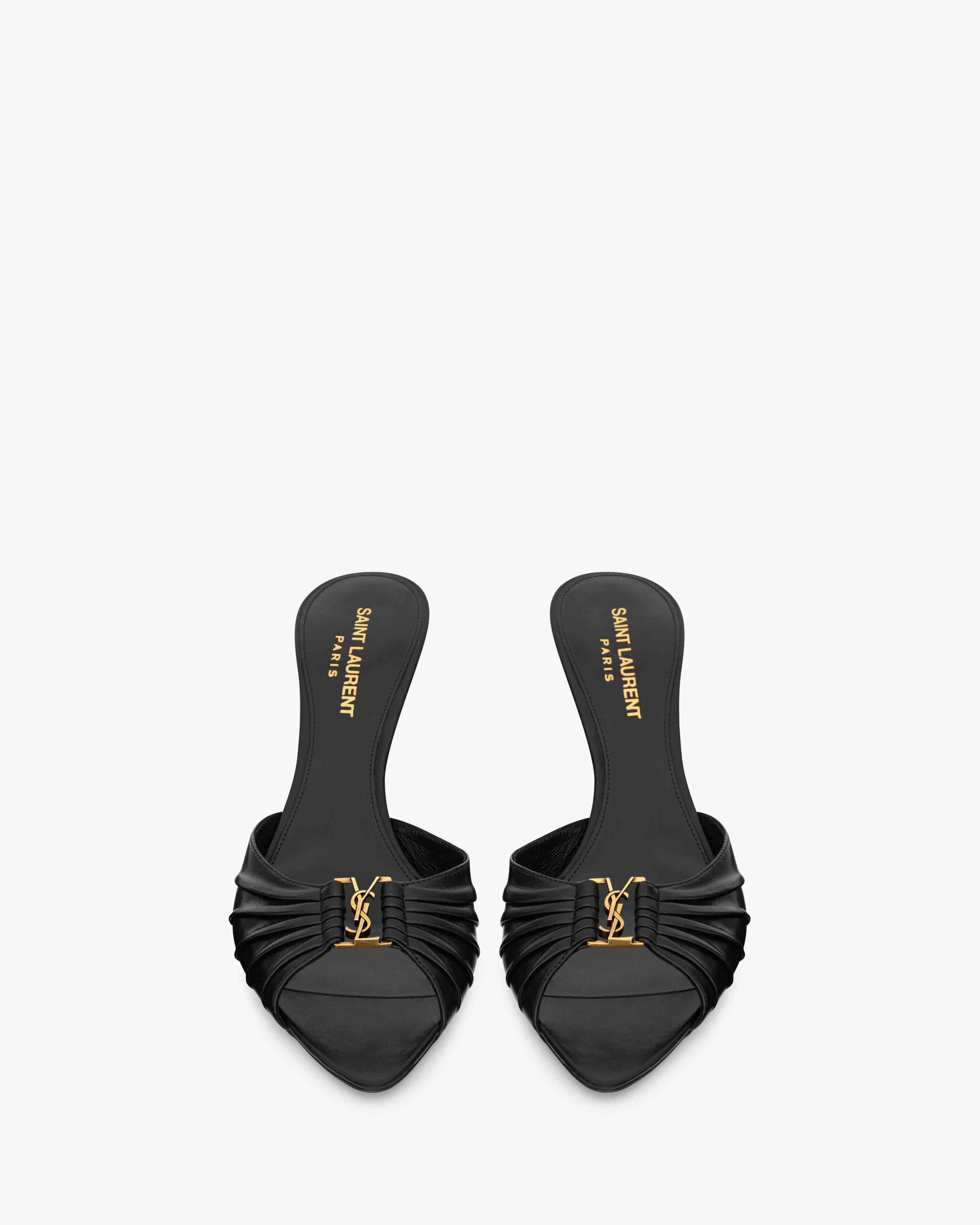 BABYLONE mules in smooth leather | Saint Laurent Inc. (Global)