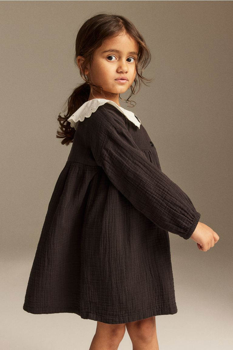 Double-weave Dress with Collar | H&M (US + CA)