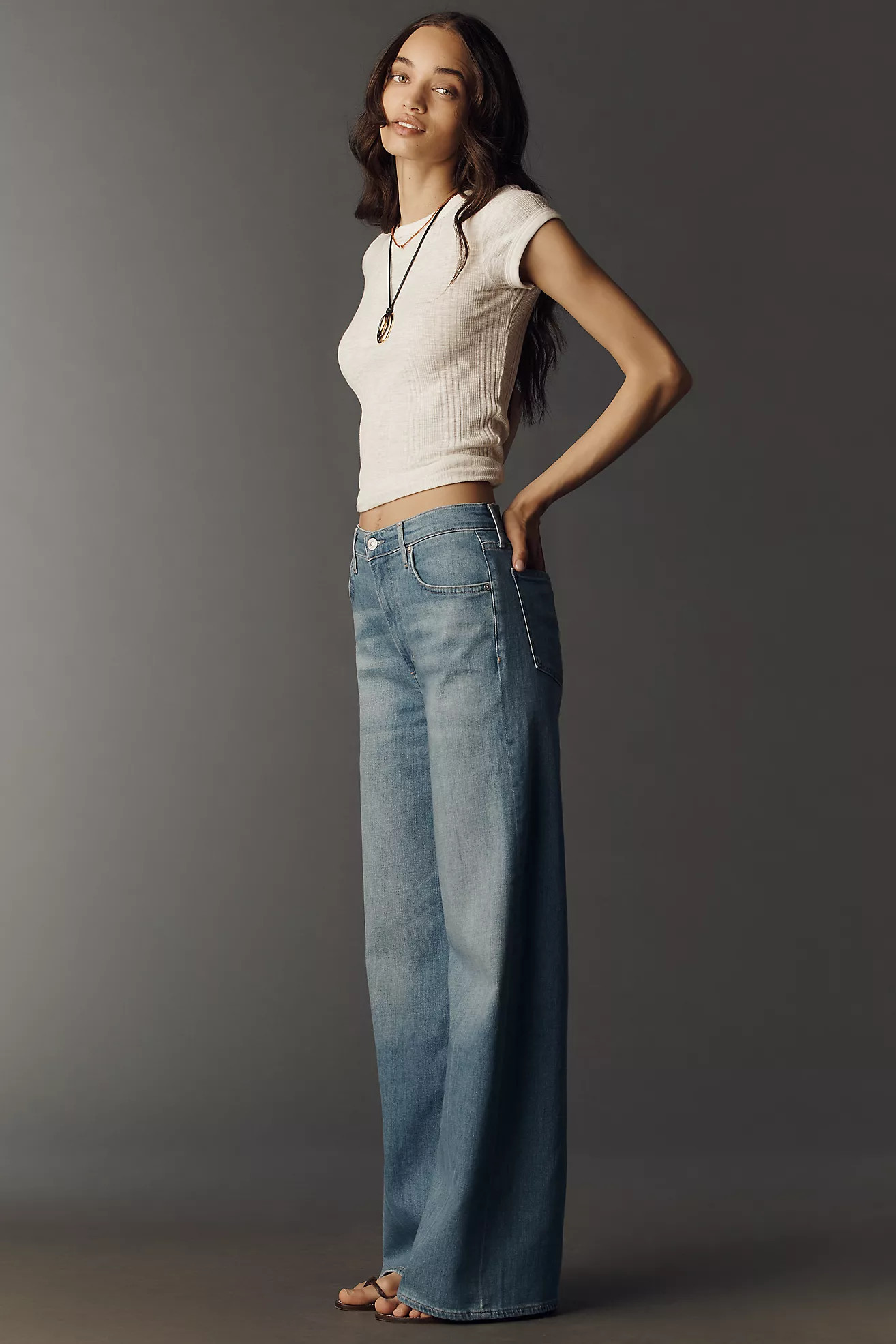 Lyra Long High-Rise Wide-Leg Jeans | Anthropologie (US)