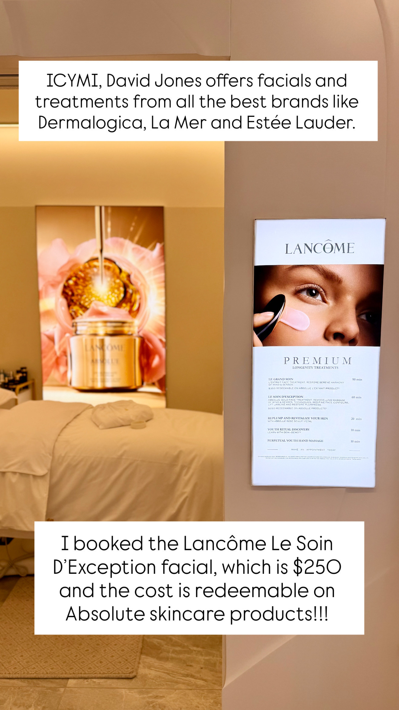 A little pampering thanks to David Jones ✨  

 #LTKaustralia #LTKbeauty #LTKstyletip