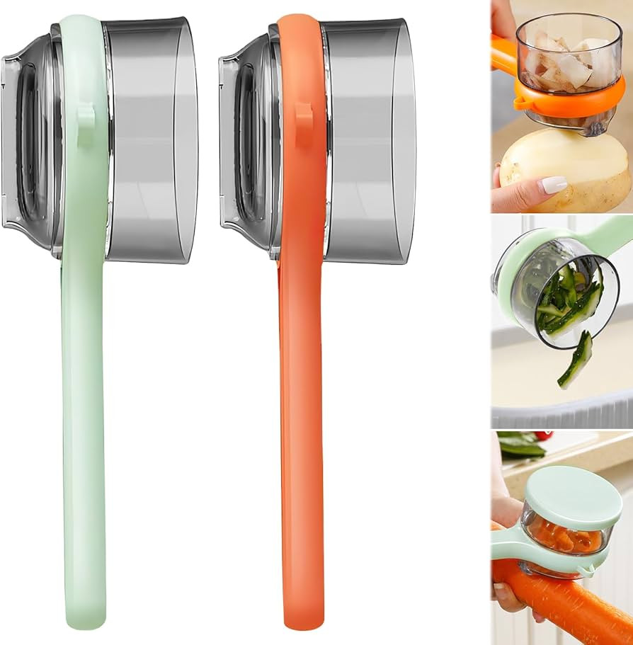 2PCS Peeling Knife with Storage Box, Peeling Knife with Container Box, Fruit And Vegetable Peeler... | Amazon (US)