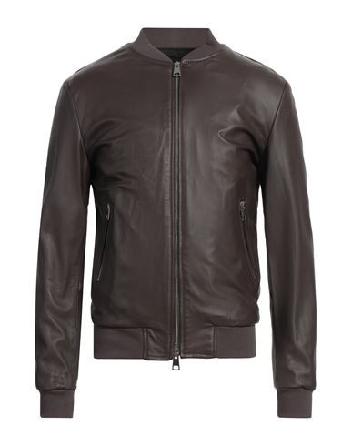 Street Leathers Man Jacket Brown Size S Leather | YOOX (US)