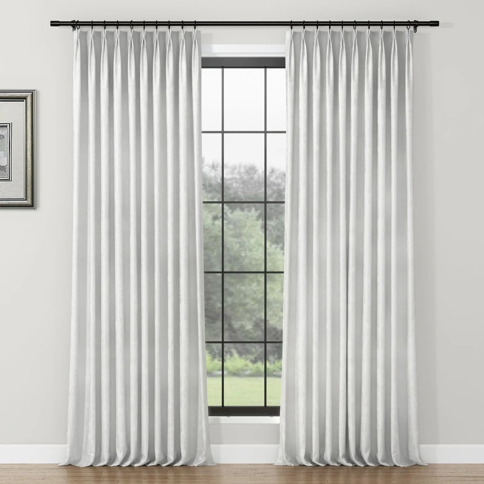 Lydia Brick Jacquard Curtain Pleated | TWOPAGES