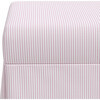 Charlotte Skirted Storage Bench, Oxford Stripe Pink - Nursery Chairs & Ottomans | Maisonette | Maisonette