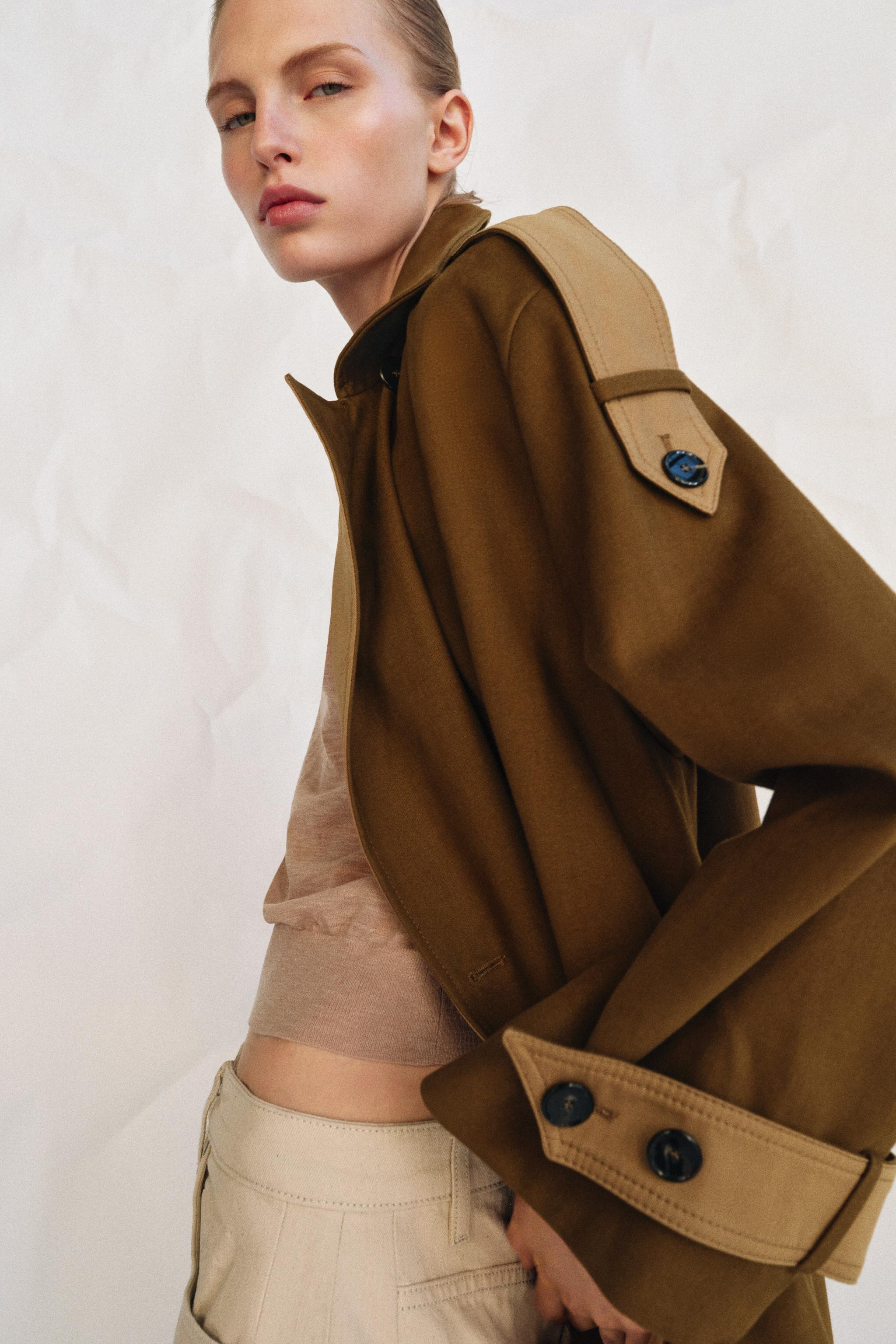 ZW COLLECTION COMBINED LONG TRENCH COAT | Zara US