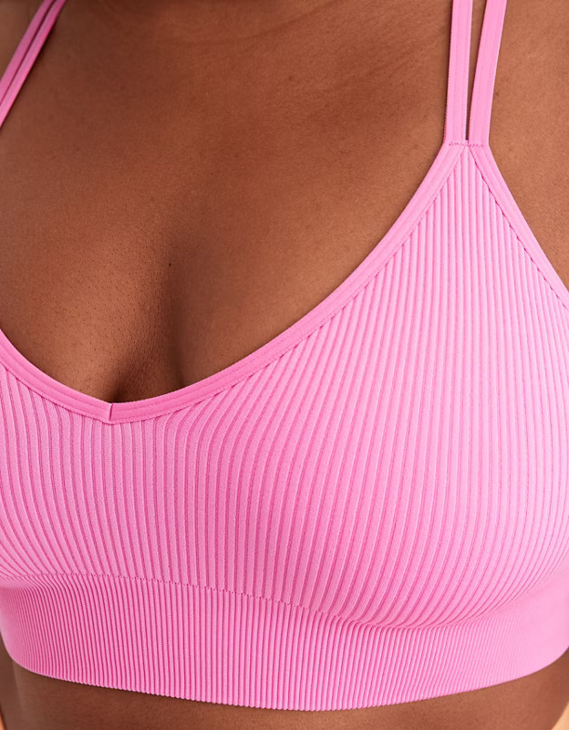 Aerie Seamless Strappy Padded Bralette | American Eagle Outfitters (US & CA)