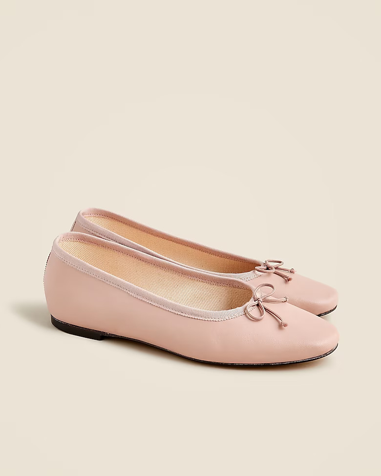 Zoe ballet flats in leather | J. Crew US