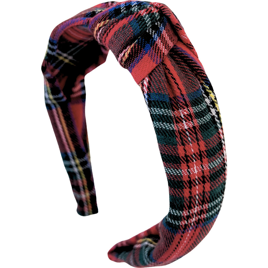 Bits & Bows Plaid Knot Headband in Red Plaid at Nordstrom | Nordstrom
