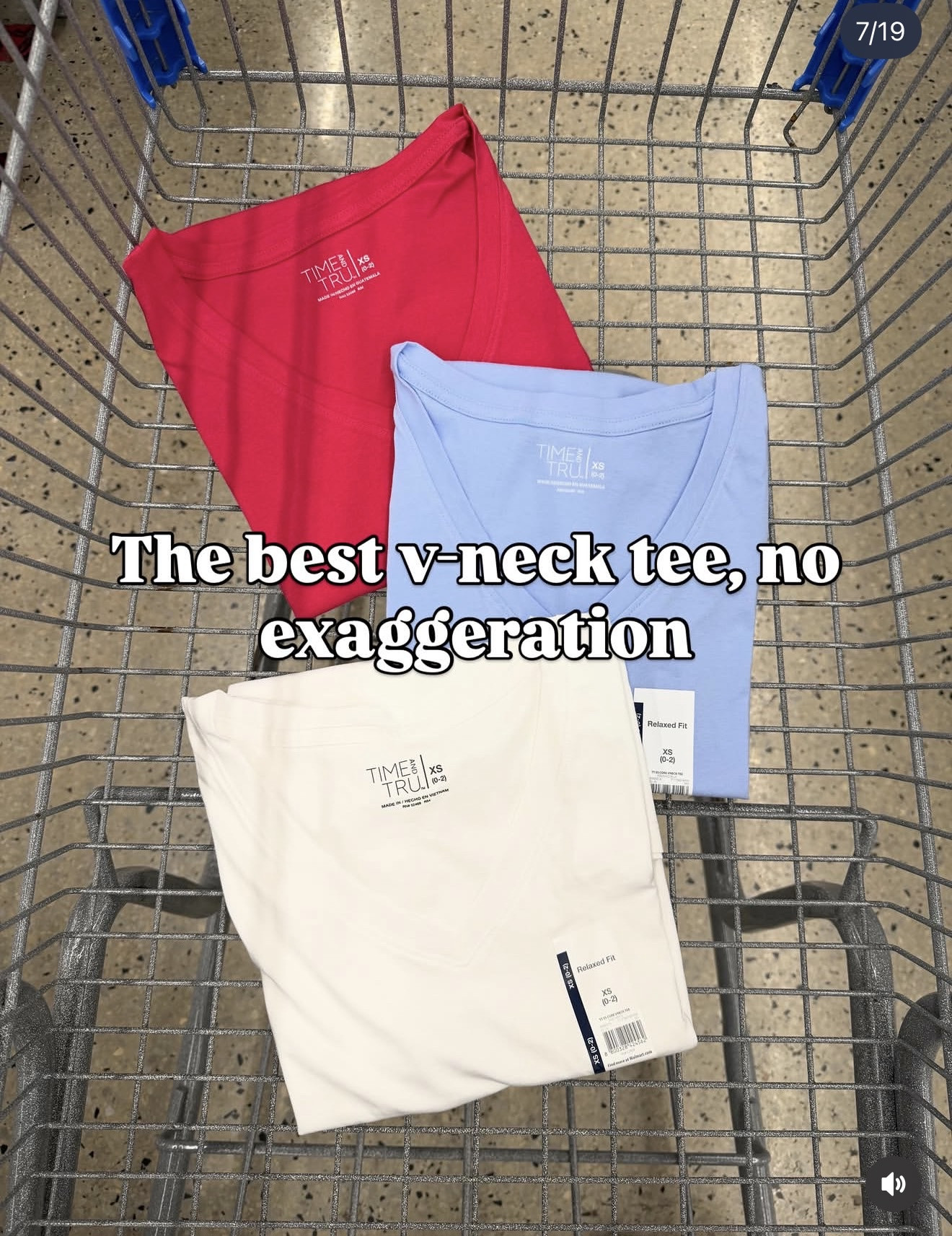 Love these vneck tees from Walmart! I stayed tts with a small, no need to size up. #walmartfashion