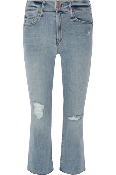 The Insider Crop distressed high-rise flared jeans | NET-A-PORTER (UK & EU)