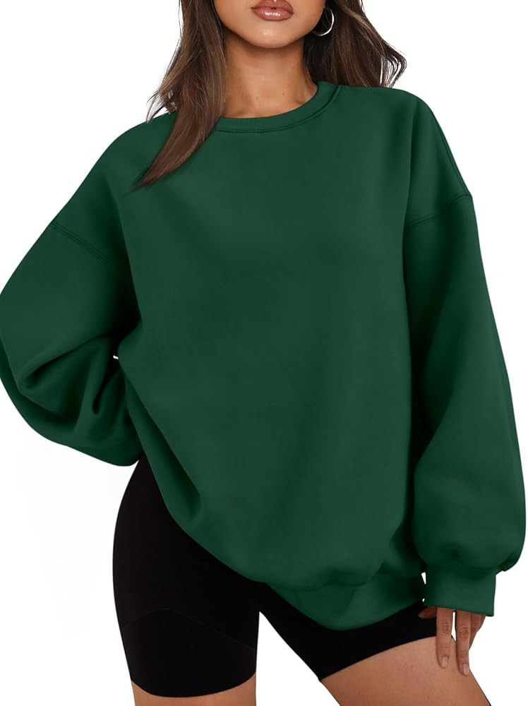 EFAN Womens Oversized Sweatshirts Hoodies Fleece Crewneck Sweaters Casual Tops Comfy Fall Fashion... | Amazon (US)