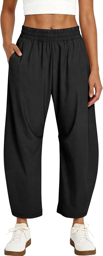 Caracilia Womens Barrel Wide Leg Hiking Pants High Waisted Baggy Summer Quick Dry Athletic Trouse... | Amazon (CA)