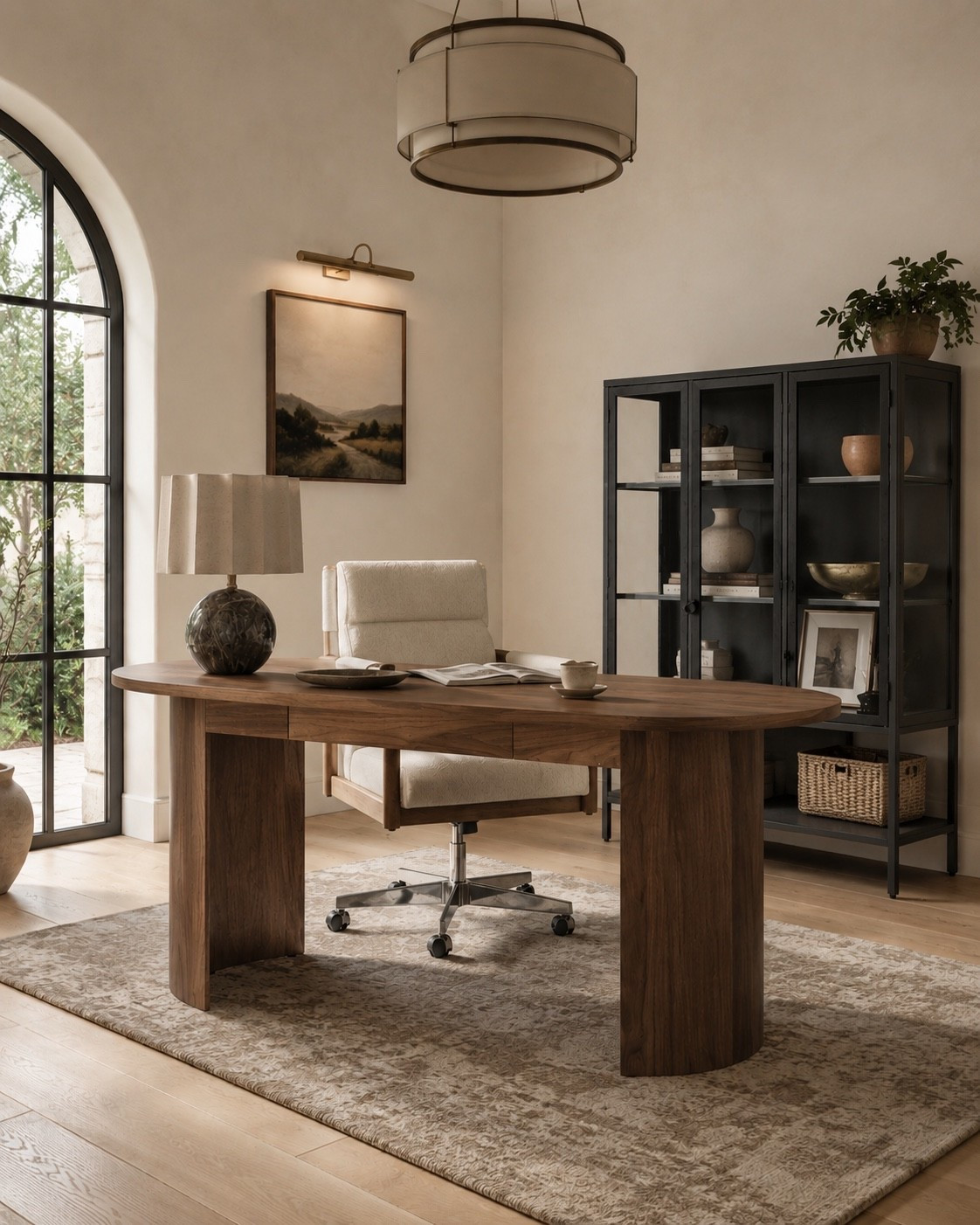 I love an elevated yet functional home office! This desk is perfect for grounding the space, and a desk chair is a must, so why not make it beautiful?! All from Wayfair!

#LTKHome