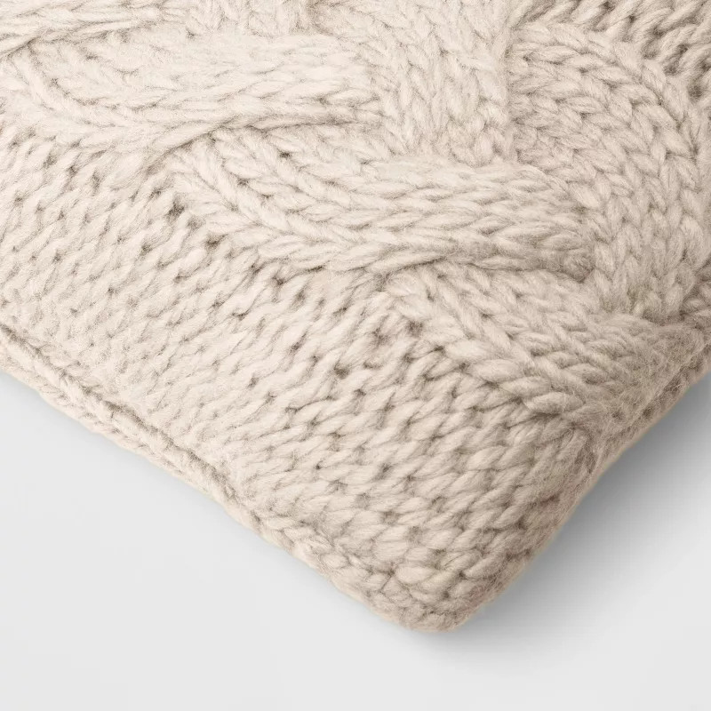 Cable Knit Throw Pillow - Threshold™ | Target