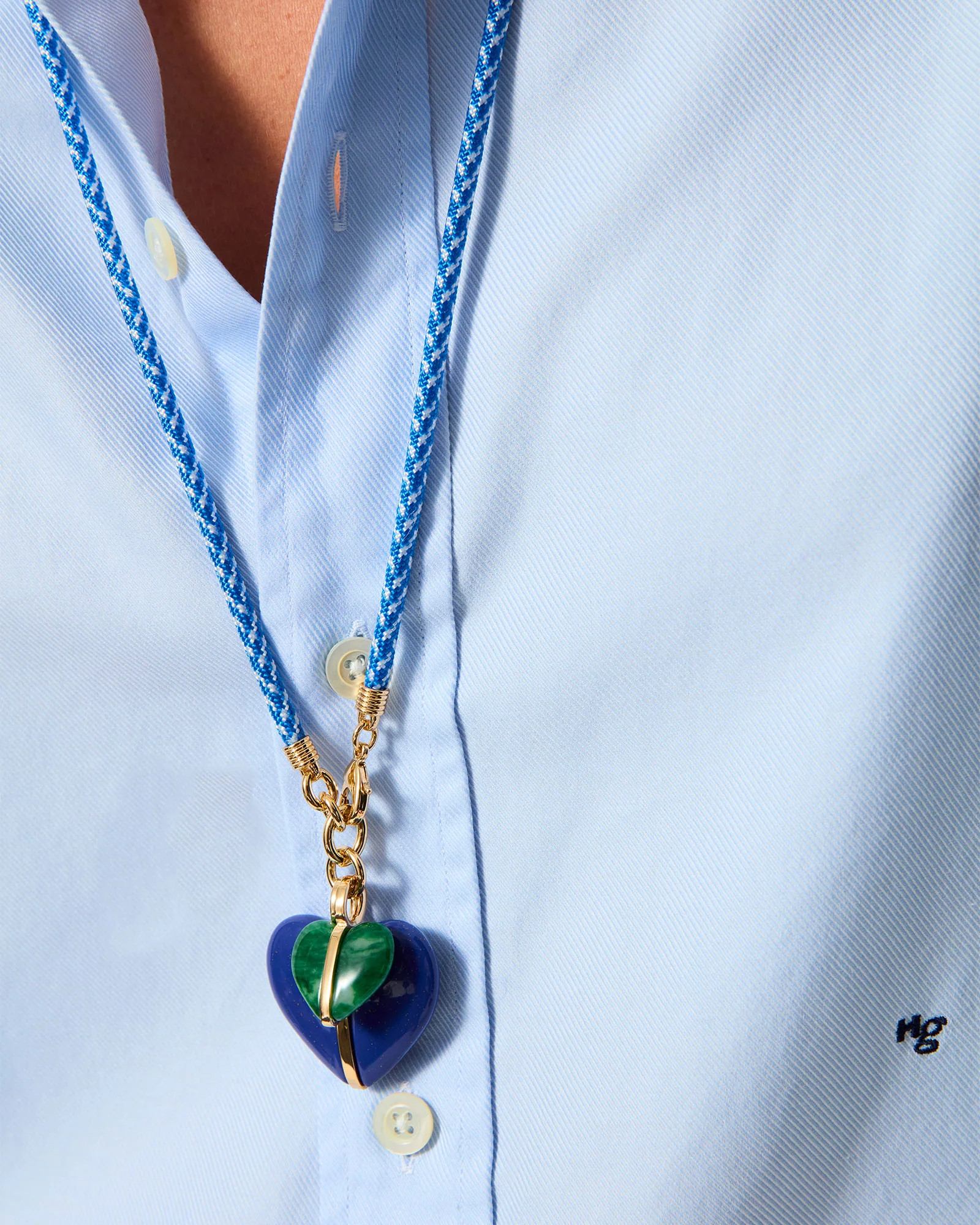 The Long Happy Cord Charm Necklace | Roxanne Assoulin