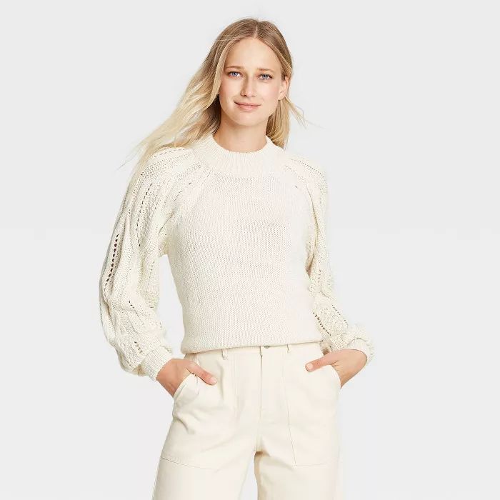 Women's Mock Turtleneck Pullover Sweater - Who What Wear™ | Target