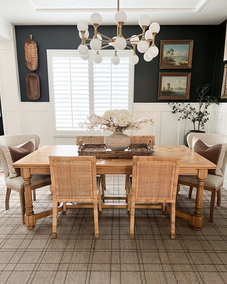 Comment: Links to get links to my weekly finds! 
Haven’t shared a picture of my dining room in a long time! I added some spring stems last week and it’s giving me cheerful vibes! PS I’ve been baking and eating too much bread lol! 

#LTKhome #LTKsalealert #LTKFind