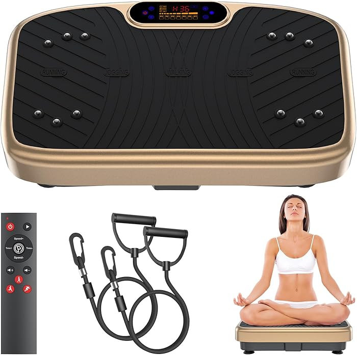 Vibration Plate Exercise Machine Vibration for Lymphatic Drainage Fitness Equipment for Strength ... | Amazon (US)