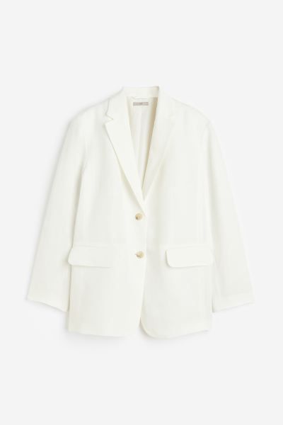 Oversized Linen-blend Jacket | H&M (US)
