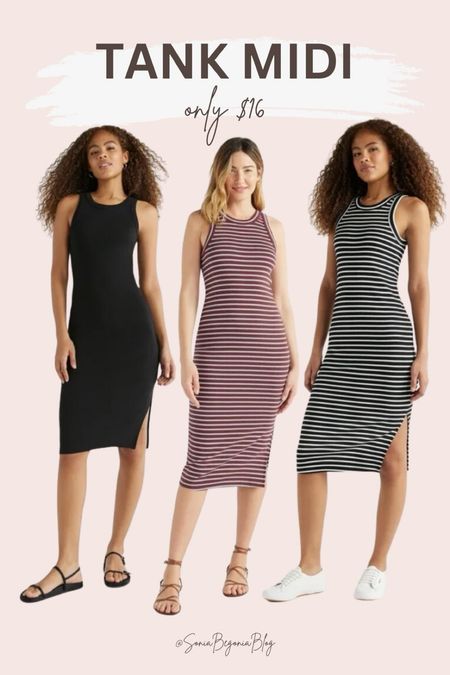 Embrace effortless style with our Tank Midi dresses, available now for just $16! Perfect for any occasion. #TankMidiDress #EffortlessStyle #AffordableFashion #SummerWardrobe #EverydayChic #FashionDeals 

#LTKStyleTip #LTKSaleAlert #LTKFindsUnder50