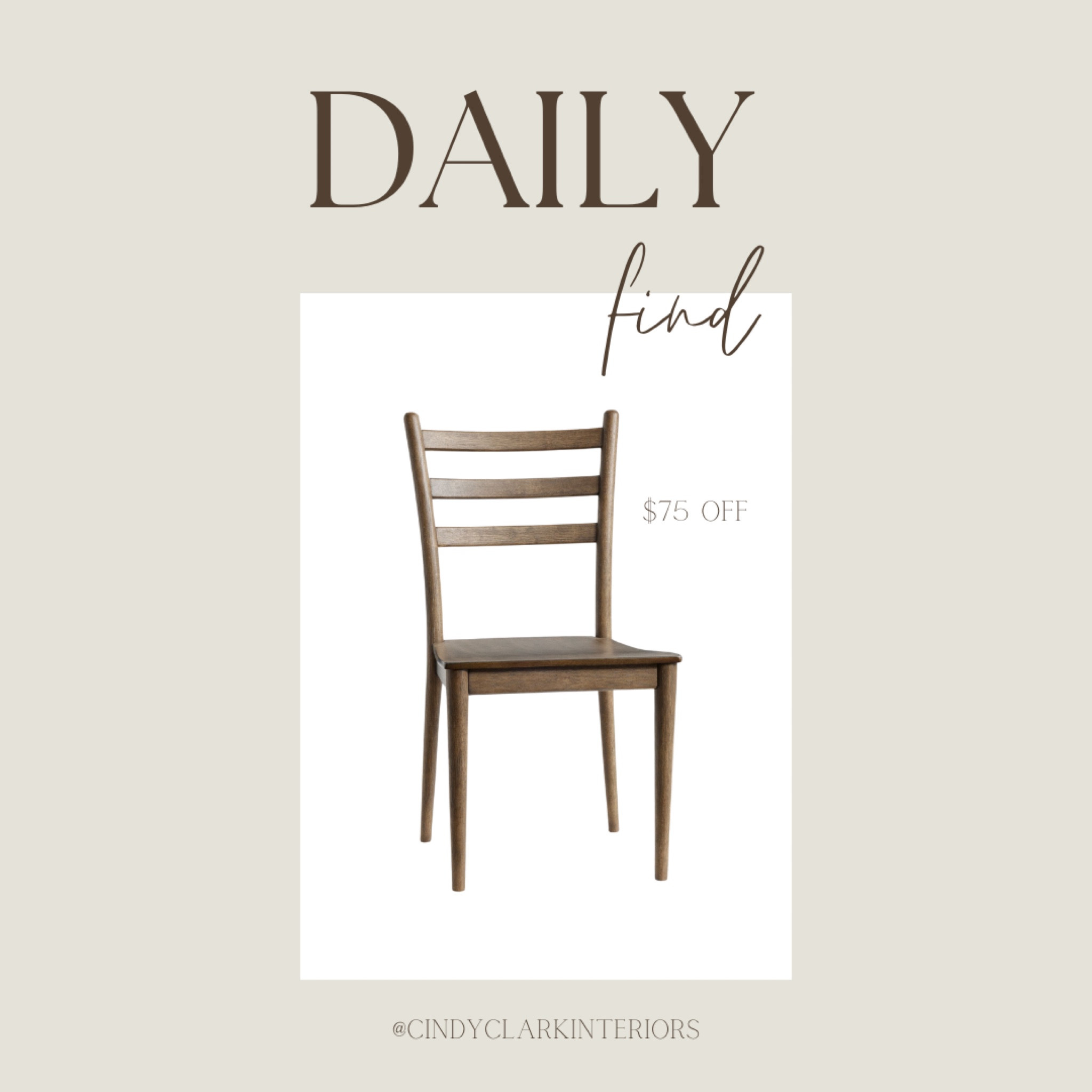 Daily find! We absolutely love these dining chairs from Pottery Barn. They’re great quality, and fairly affordable too. They’re $75 off right now making them only $175 per chair! 

#LTKstyletip #LTKhome #LTKsalealert