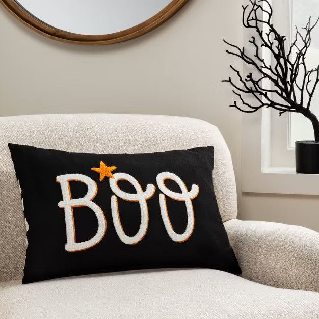 Boo Halloween Decorative Pillow - Hyde & EEK! Boutique™ | Target