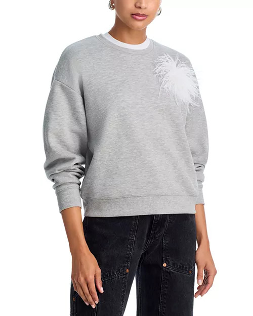 Feather Pin Fleece Crewneck Sweatshirt - Exclusive | Bloomingdale's (US)