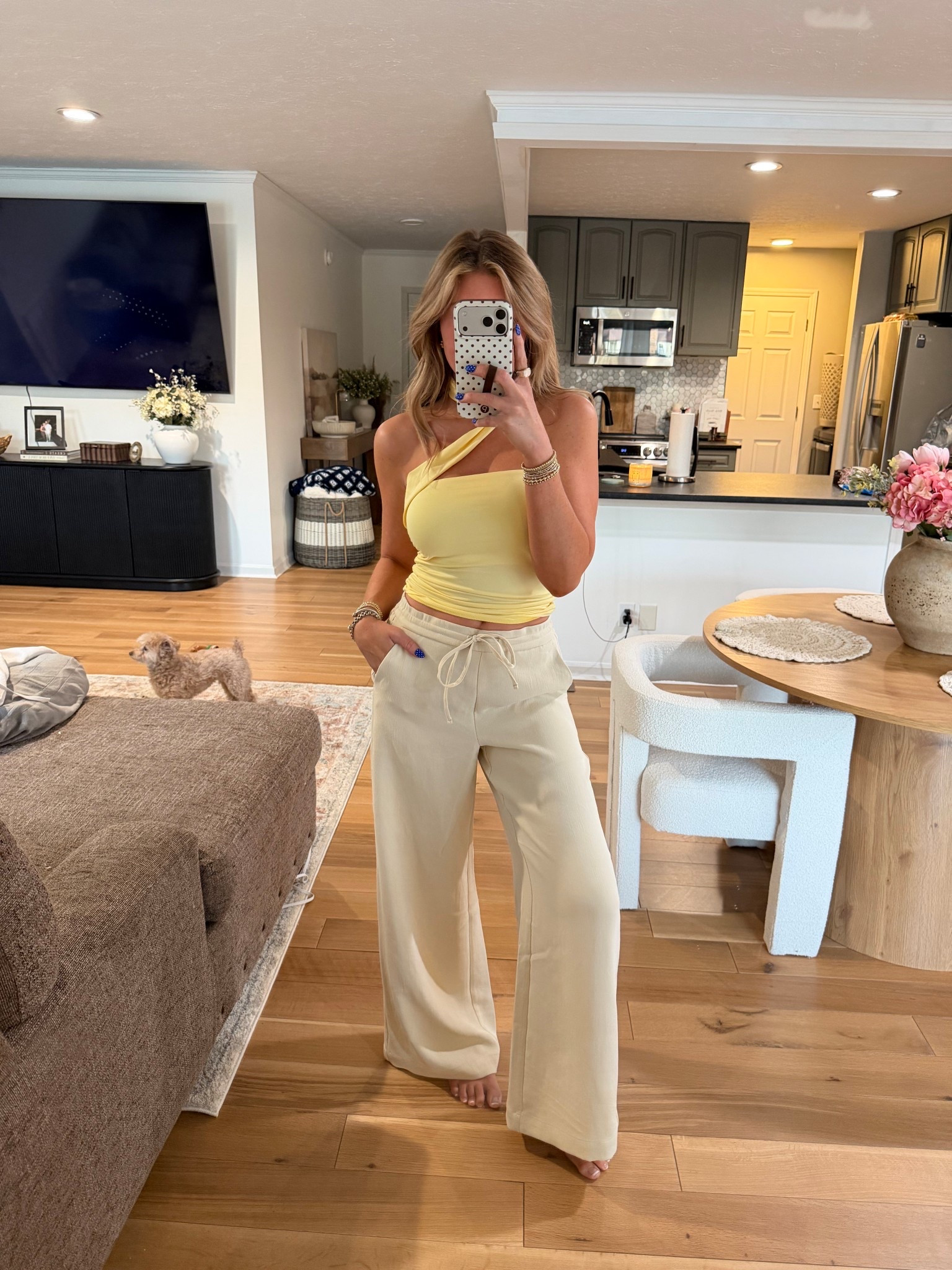 The top is TIKTOK & I’m stunned! 

Pants are target & unbelievably comfy!
Im 5’5 with long legs! Most all jeans I usually order long and this length is PERFECT! Wearing XS + they have 3 colors to choose from  

The “dupe” of the Aritzia crepe linen pants! 

#LTKootd #LTKgrwm #LTKdayinmylife