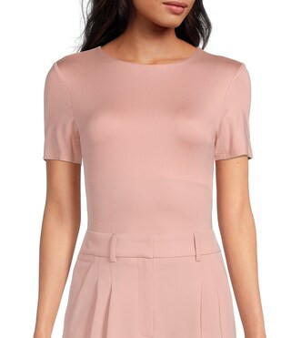 Layla Short Sleeve Crew Neck Coordinating Bodysuit | Dillard's