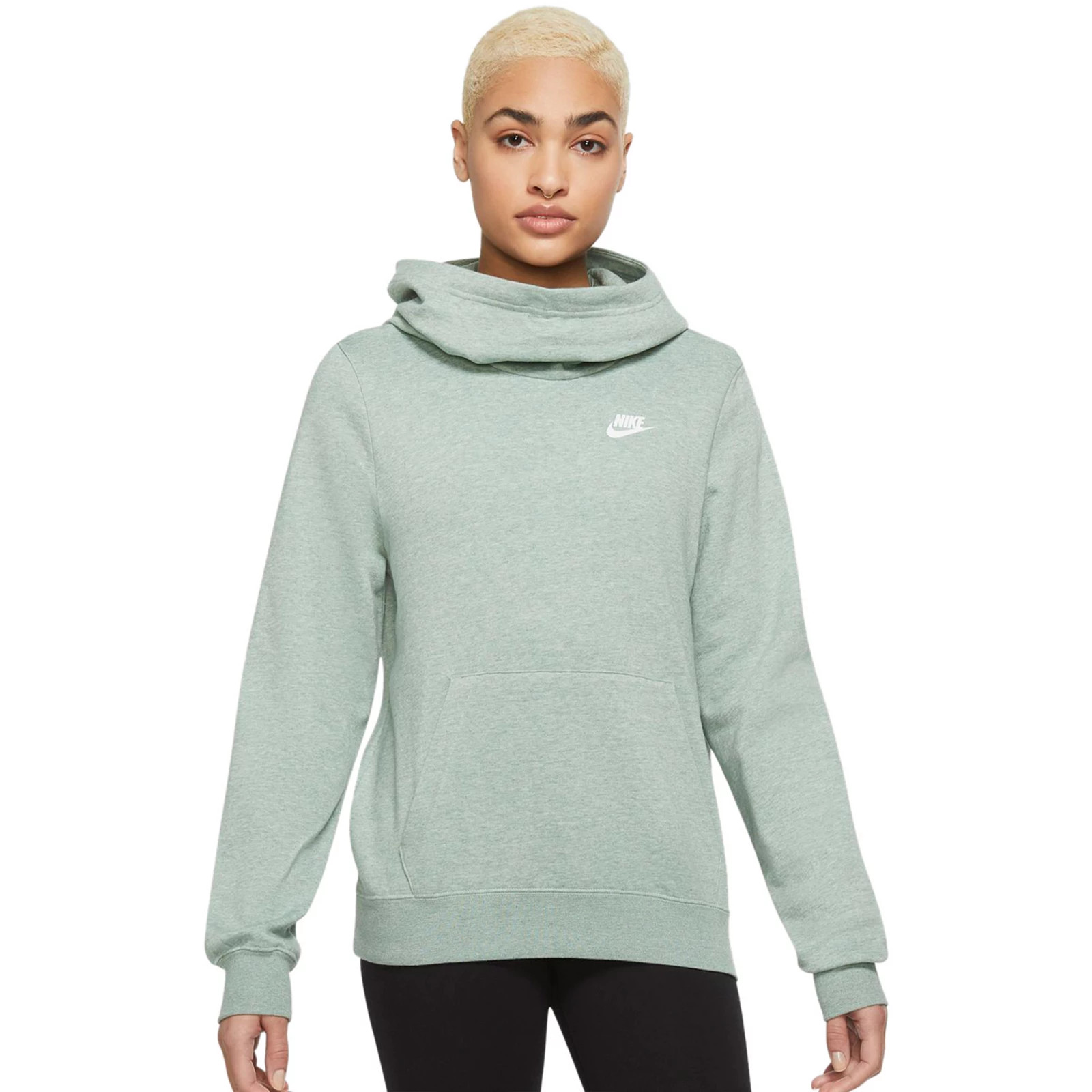 Women's Nike Sportswear Fleece Funnel-Neck Hoodie, Size: XS, Green | Kohl's
