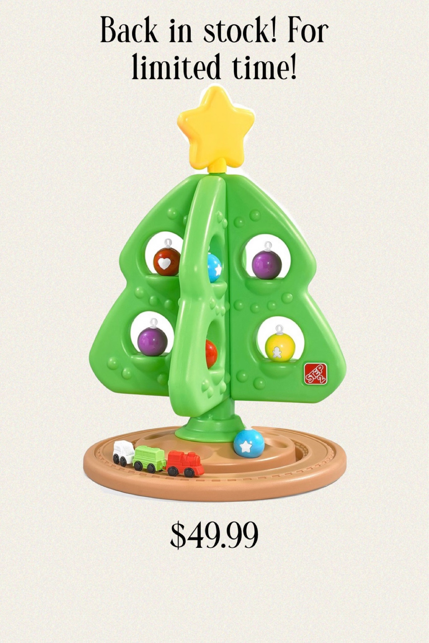 Step2 Christmas Tree is back in stock for limited time only! And on sale! Kids toy / Christmas tree toy / Step2 / pretend plsy / scooter 

#zulily #step2 #step2christmastree

#LTKHoliday #LTKsalealert #LTKGiftGuide