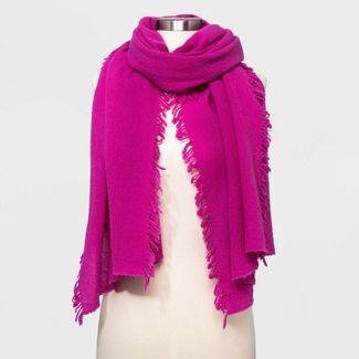 Women's Cashmere Wool Blend Blanket Scarf - Universal Thread™ | Target