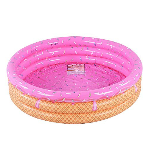 Kiddie Pool, Ice Cream 3 Ring Inflatable Pool for Kids, Ideal Water Pool in Summer, 45 Inches Inflatable Swimming Pool, for Ages 3+ | Amazon (US)