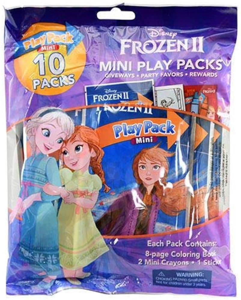 Disney Frozen 2 Mini Play Packs 10-Pack with Crayons and Stickers | Amazon (US)