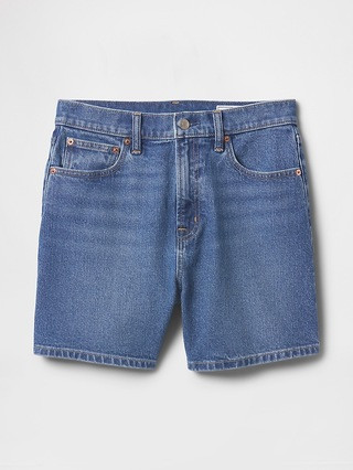 4.75" High Rise A-Line Denim Short | Gap (US)