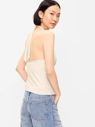 Cowl-Neck Halter Top | Old Navy (CA)
