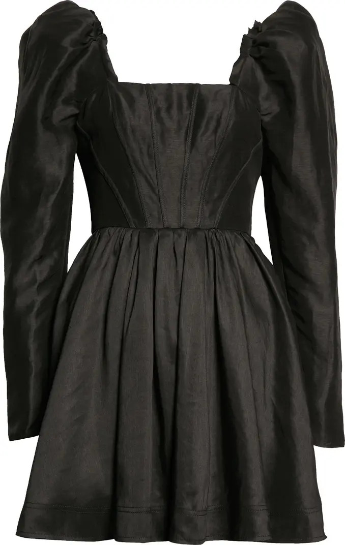 Aje Fleur Long Sleeve Corset Minidress | Nordstrom | Nordstrom